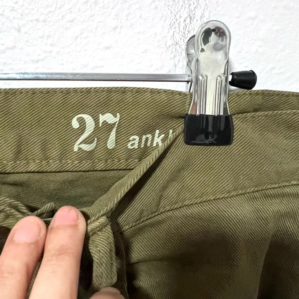 J. Crew Green toothpick Skinny Jeans with‎ Tapered Fit